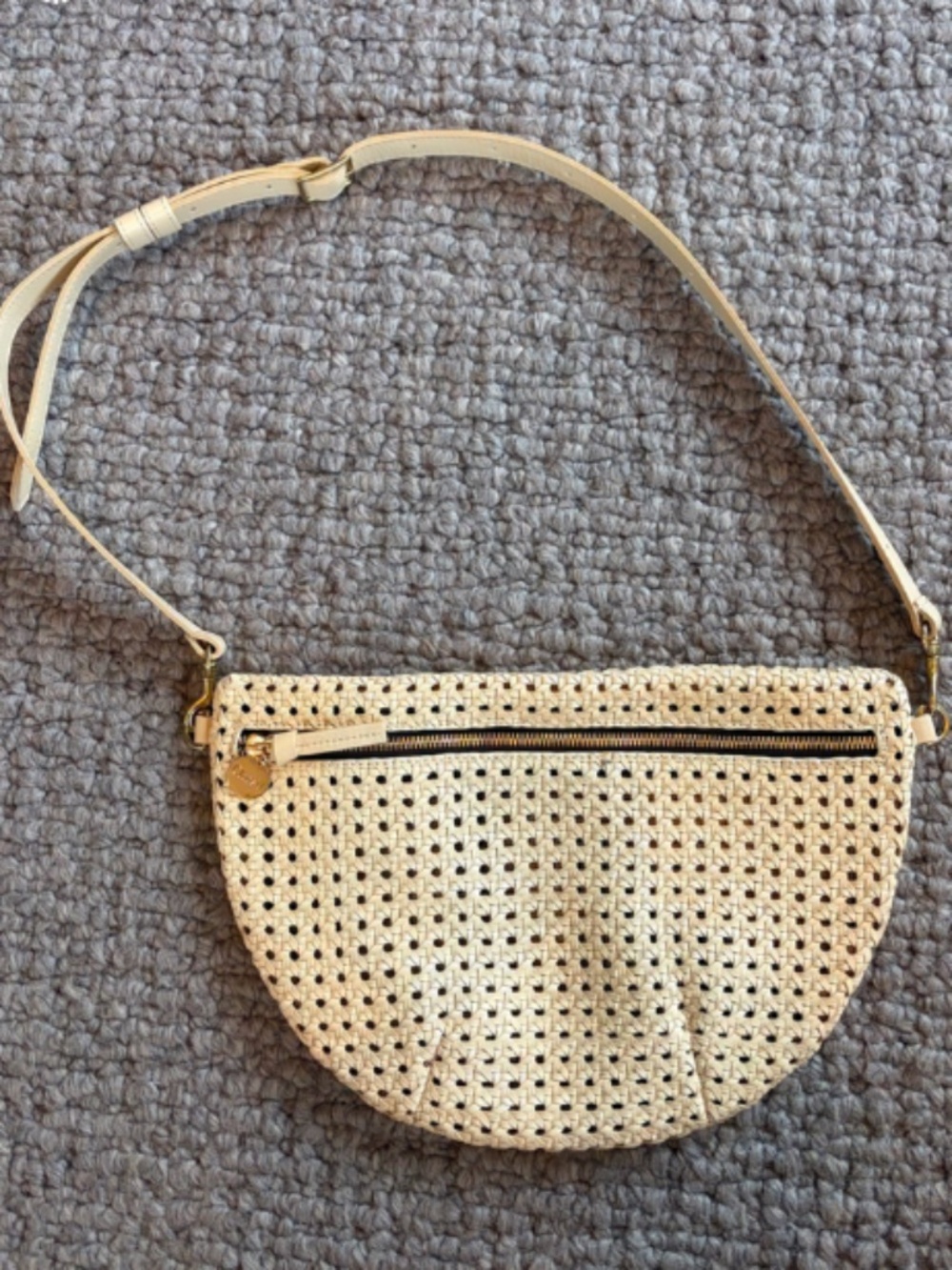 Clare V Cream Grande Fanny Bag Like new!
